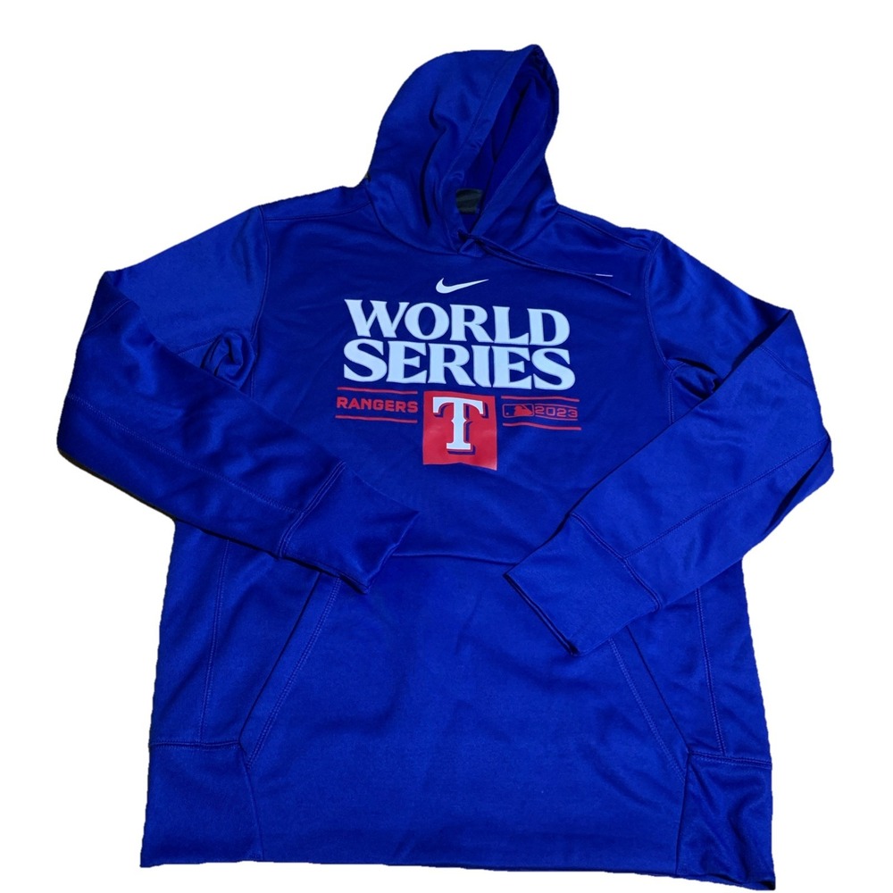 Texas Rangers Nike Women's World‎ Series Authentic Collection Hoodie LARGE -